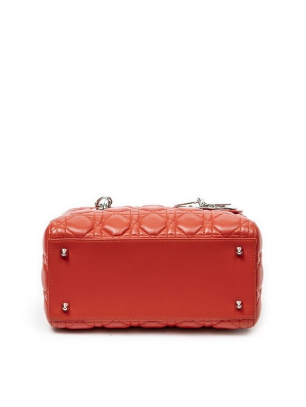 ★SOLD★ Dior Lady Dior Zip Red Cannage Lambskin Leather Handbag - Picture 6 of 10